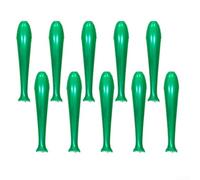 Creatori gonfiabili di rumore per la partita di calcio dei giochi | Materiale plastico PE, effetto sonoro forte, confezione da 10 pezzi, colori vivaci, sport e concerti (verde)