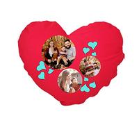 CreaTu Cuscino in cotone a cuore - Ovali - personalizzato, Made in Italy