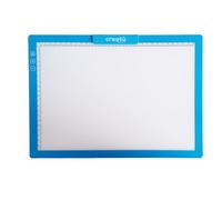 Creatù Lavagnetta Luminosa LED A4 con Batteria Ricaricabile Li-On | 6 Livelli di Luminosità, Supporto Pieghevole, Clip Fissa Inclusa, Righelli Orizzontali/Verticali, Per Diamond Art e Ricalco
