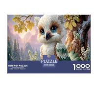 Creatura come gufo Jigsaw Puzzle Impossible 1000Pcs Montagna invernale Decorazione Per La Casa. Rilassamento E Intelligence Per Adulti E Ragazzi Da 14 Anni 38x26cm/1000pcs