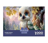 Creatura come gufo Puzzle Impossible 1000 Pezzi Montagna invernale Decorazione Per La Casa. Rilassamento E Intelligence Per Adulti E Ragazzi Da 14 Anni 52x38cm/1000pcs