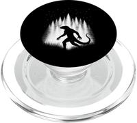 Creatura della foresta di rettili che cammina attraverso il criptide della foresta bianca PopSockets PopGrip per MagSafe