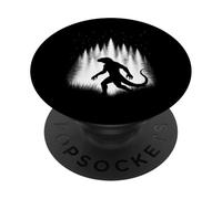 Creatura della foresta di rettili che cammina attraverso il criptide della foresta bianca PopSockets PopGrip Adesivo