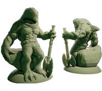 Creatura Fantastica - Figurina Uomo Squalo Ascia