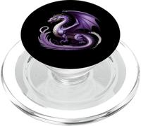 Creatura mitica volante Drago fresco drago che lancia fiamme PopSockets PopGrip per MagSafe