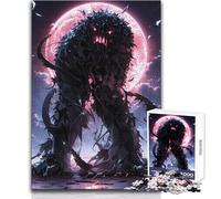 Creatura oscura sotto la luna di sangue Puzzle da 1000 pezzi per adulti Gioco creativo di risoluzione dei problemi Idea regalo memorabile e sentita Dimensioni 38x52cm