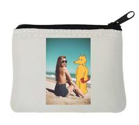 Creature Brick Girl - Portamonete in neoprene, 10 x 11 cm, colore: Bianco