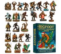Creature Calendario 'Avvento con conto alla rovescia, narrazione 2D in acrilico, 24 giorni, ornamento per il conto alla rovescia, per famiglia, amici, adulti, ragazzi, bambini, albero finestra