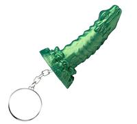 CREATURE COCKS Cockness Monster - Portachiavi in silicone per principianti, uomini, donne e coppie. Divertente e carino mini dong fantasy. Metallo senza nichel e silicone di alta qualità. Bandiera il