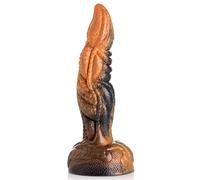 Dildo Texturizzato in Silicone Creature Cocks Ravager - 20cm (Arancione)