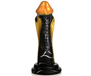 CREATURE COCKS Golden Mamba Dildo per uomini, donne e coppie. Solido e flessibile, forte base di aspirazione, dildo fantasy, consistenza unica. Silicone premium privo di ftalati e sicuro per il corpo
