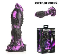Creature Cocks Grim Dildo Mostruoso in Silicone con Ventosa Nero Viola Mietitore