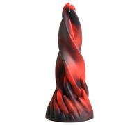 Baci Infernali di Creature Cocks - dildo in silicone contorto - 19cm (rosso)