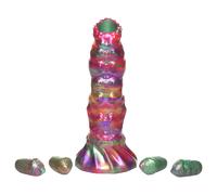 Falli Depositori di Uova Creature Larva - Dildo ovipositore con uova (arcobaleno)