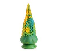 Dildo Monstropus in Silicone con Forma di Tentacolo di Polpo - 22cm (giallo-verde)
