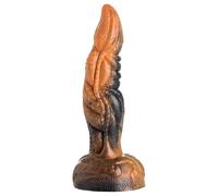 Dildo Texturizzato in Silicone Creature Cocks Ravager - 20cm (Arancione)