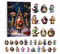 Creature Countdown, Daily Miniature Artwork, Advent Period Decor, Vivid Artistry Collection, Flat Shape Suspension, Fantasy Collectibles, Children's Vacation Souvenir for Door Wall