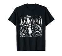 Creature Cryptid, Bigfoot Mothman, Loch Ness, Mostro Alieno Maglietta