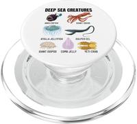 Creature del mare profondo Biologia dell'oceano Vita marina Oceanografia PopSockets PopGrip per MagSafe