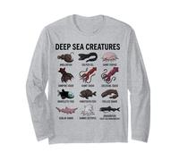 Creature del Mare Profondo - Scienza delle Specie oceaniche abissali Maglia a Manica