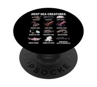 Creature del mare profondo - Scienza delle specie oceaniche abissali PopSockets PopGrip Adesivo