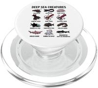 Creature del mare profondo - Scienza delle specie oceaniche abissali PopSockets PopGrip per MagSafe