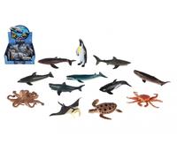 Creature marine in plastica 8-10 cm mix di specie in scatola