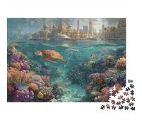 Creature sottomarine Mondo sottomarino Puzzle estremamente difficile, molto difficile da completare Adatto agli adulti 500 pezzi (52x38 cm)