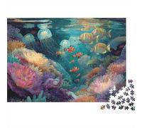 Creature sottomarine Mondo sottomarino Puzzle estremamente difficile, molto difficile da completare Adatto agli adulti 1000 pezzi (75x50 cm)