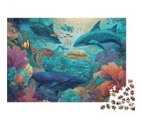 Creature sottomarine Mondo sottomarino Un divertente e fantastico gioco di puzzle educativo con un livello di difficoltà molto elevato 500 pezzi (52x38 cm)