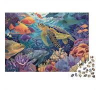 Creature sottomarine Mondo sottomarino Un divertente e fantastico gioco di puzzle educativo con un livello di difficoltà molto elevato 300 pezzi (40x28 cm)