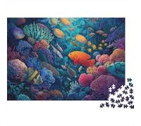 Creature sottomarine Mondo sottomarino Un divertente e fantastico gioco di puzzle educativo con un livello di difficoltà molto elevato 1000 pezzi (75x50 cm)