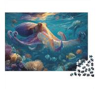 Creature sottomarine Mondo sottomarino Un divertente e fantastico gioco di puzzle educativo con un livello di difficoltà molto elevato 500 pezzi (52x38 cm)