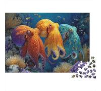 Creature sottomarine Mondo sottomarino Un divertente gioco per famiglie Adatto ad adulti, adolescenti e bambini Super difficile Design unico 300 pezzi (40x28 cm)