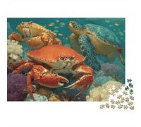 Creature sottomarine Mondo sottomarino Un divertente gioco per famiglie adatto ad adulti, adolescenti e bambini con un alto livello di difficoltà 1000 pezzi (75x50 cm)