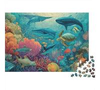 Creature sottomarine Mondo sottomarino Un gioco altamente creativo con un alto livello di difficoltà Adatto ad adolescenti e adulti 500 pezzi (52x38 cm)