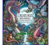 Creatures Big & Small: A Magical Coloring Journey Through Real and Fantasy Worlds.: Explore Dragons, Unicorns, Lions, and More in Every Color!