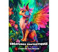 Créatures Fantastiques Livre de Coloriage: 50 pages de coloriage Fantasy pour Adultes et Adolescents présentant un Monde Magique de Fées, Créatures Mythiques, Dragons et plus encore pour la Détente