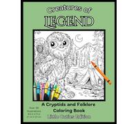 Creatures Of Legend: A Cryptids and Folklore Coloring Book - Little Cuties Edition - 8.5 x 11inches, over 30 illustrations that combine whimsical ... enchanting universe of mythical creatures.