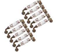 Creatwls Classic Manopole Maniglie ad arco per Comò Porta Casa, 10 pezzi Cucina Tirare Armadio Decorazione Maniglia Porta Cassetto Manopole, Distanza del Foro 96mm