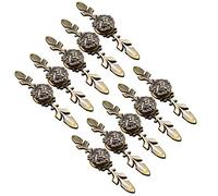 Creatwls Set di 10, Maniglie per Mobili Armadio da Cucina Maniglia Porta Tirare Manopole di Vintage, Maniglione Accessori per Mobili, Lega di Zinco