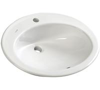 Creavit Tropico lavabo 58x46 cm ovale da incasso bianco TP230