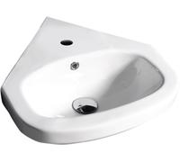 Creavit Vitroya lavabo 45x45 cm angolare a parete bianco lucida VT145