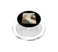 Creazione Del Gatto Arte Rinascimentale Parodia Affresco PopSockets PopGrip per MagSafe