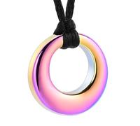 Creazione gioielli urna collana per cenere per donne uomini, cerchio della vita eternità Memorial ciondolo cenere gioielli