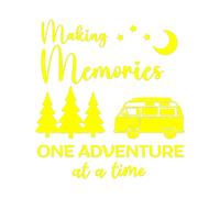 Creazione Ricordi Uno Adventure a Un Tempo Decalcomania Camper Van Grafico