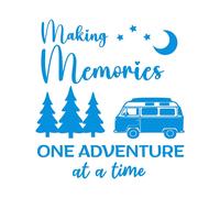 Creazione Ricordi Uno Adventure a Un Tempo Decalcomania Camper Van Grafico