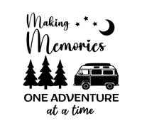 Creazione Ricordi Uno Adventure a Un Tempo Decalcomania Camper Van Grafico