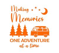 Creazione Ricordi Uno Adventure a Un Tempo Decalcomania Camper Van Grafico