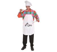 creazioni dulciana costume adulto, Cuoco Chef, Multicolore (40020)